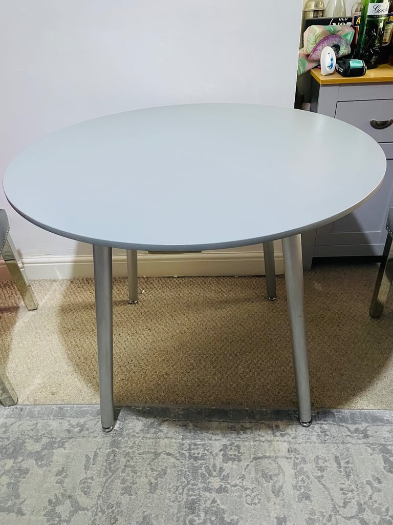 image for Grey dining table new 