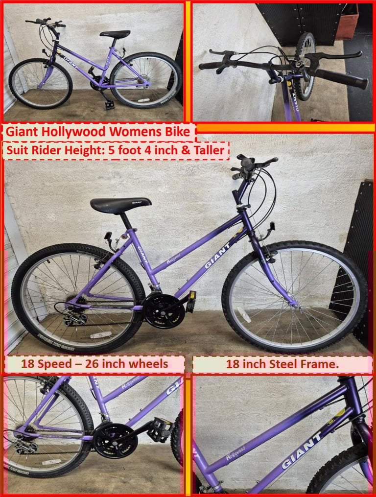 image for Giant Hollywood Womens Bike - 18 Speed – 26 inch wheels.