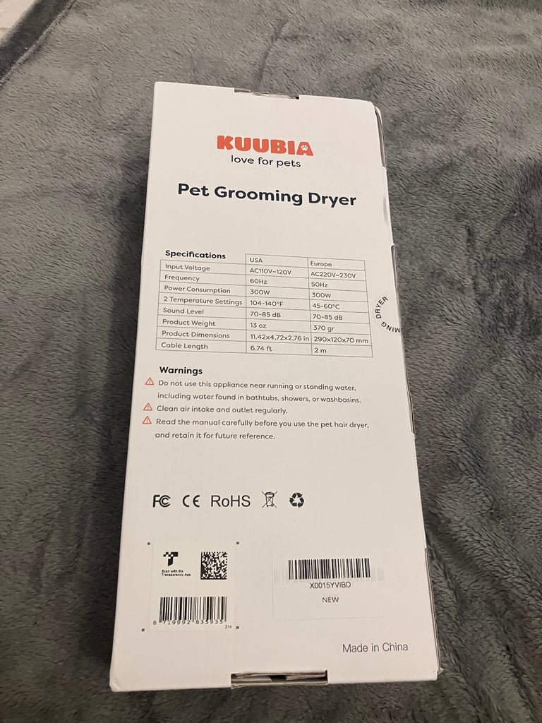 Pet Grooming Hair Dryer