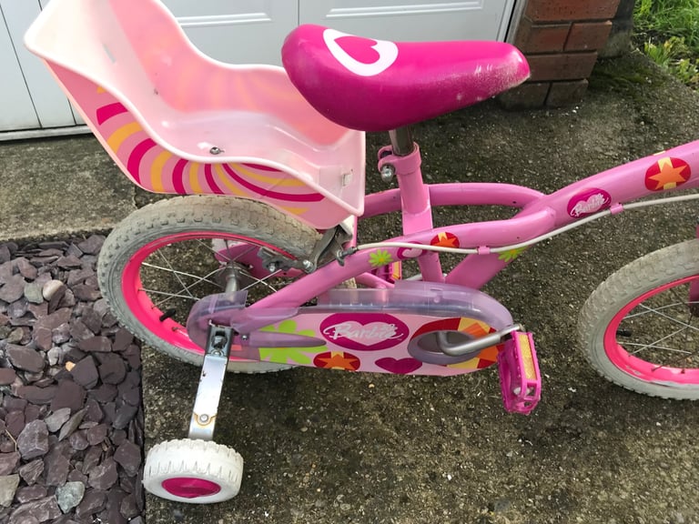 image for Barbie pink bike with stabilises 