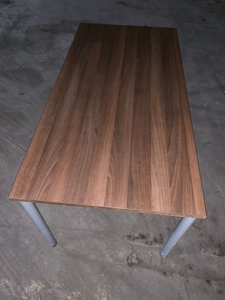 Walnut color desk or meeting table (4 available)