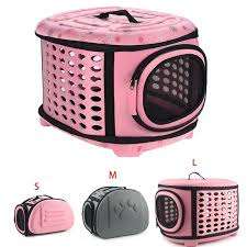 EVA Portable Folding Pet Tote Pet Carrier Bag(Pink)