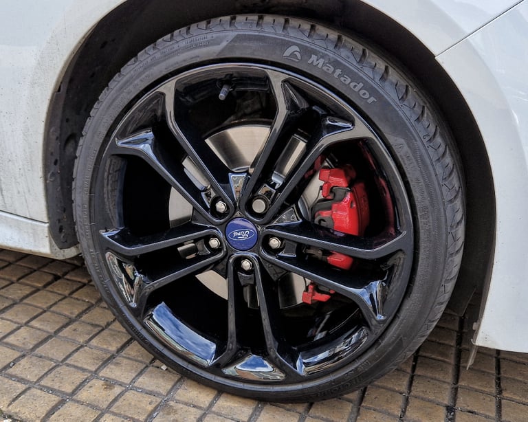 R561BG Swap FORD FOCUS ST 4X 19'' GENUINE 5 TWIN SPOKE GLOSS BLACK ALLOY WHEELS