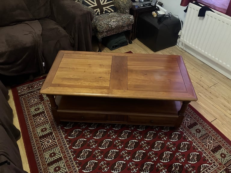 Wooden Rectangular Coffee Table