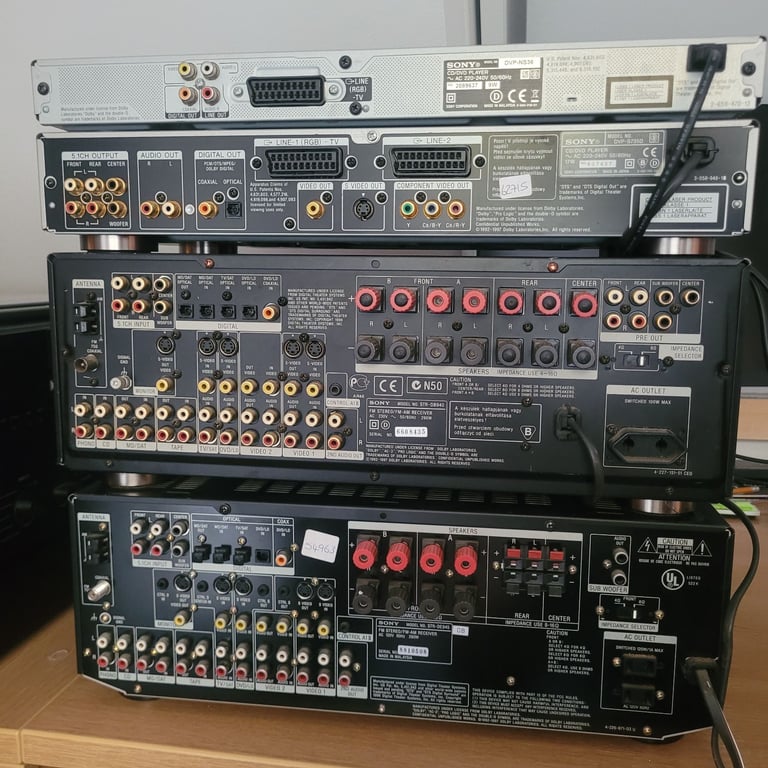 Sony STR-DB940 QS & STR-DE945 a/v amps, DVP-S735D QS & DVP-NS36 dvd players