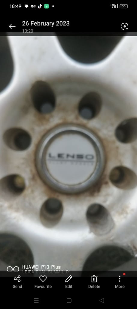 4 Lenso Alloys and tyres