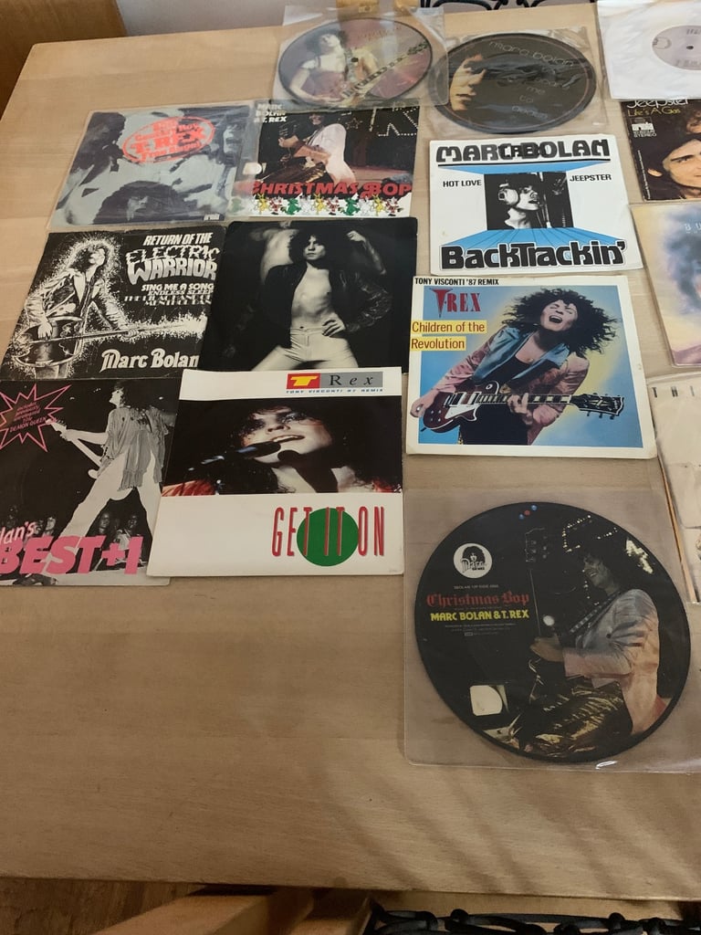 T. Rex/Marc Bolan job lot of 45. 70/80s 