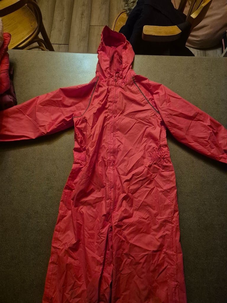 image for Girls coats and 2 puddle suits ages 7-10