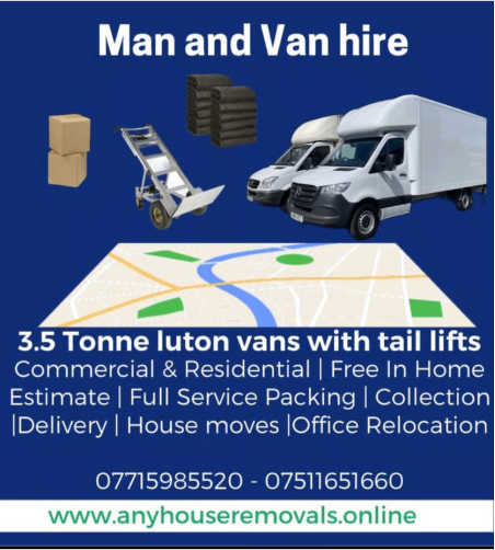 Man & Van / House Removals | 24/7 Man and Van Hire, Removals Services, Furniture Collection