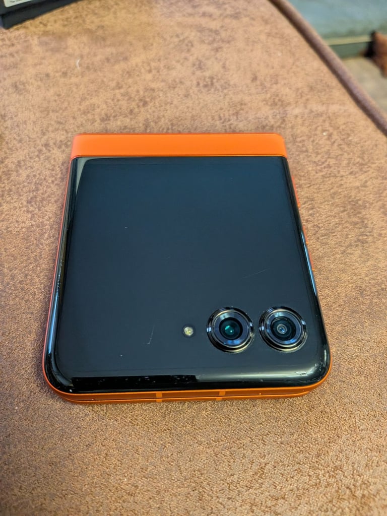 image for Motorola RAZR 50 orange mint condition in box 
