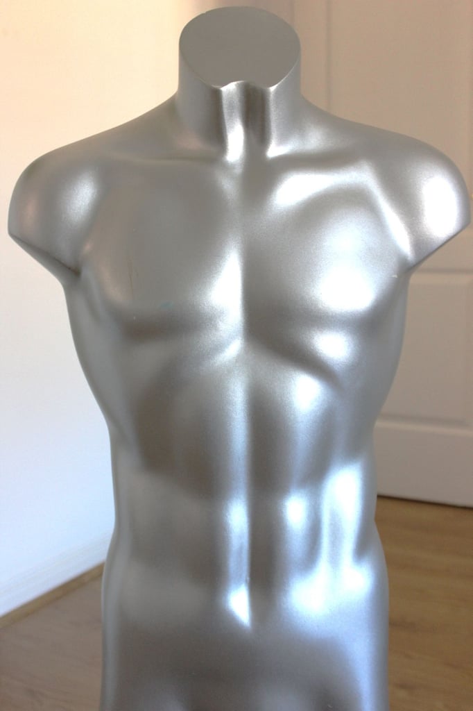 FOR SALE: Silver Finish Male Mannequin/Torso/Bust – Great Price, RRP £75!!