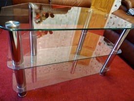 3 tier glass TV stand 