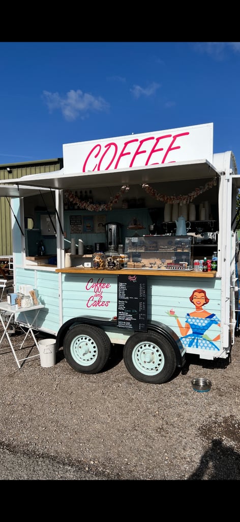 Horse box COFFEE catering trailer for sale