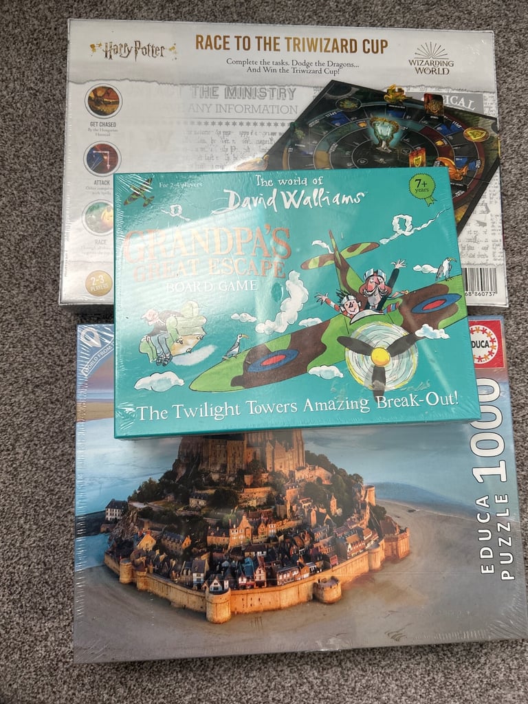 New/wrapped Harry Potter, David Walliams board games & Jigsaw Puzzle 