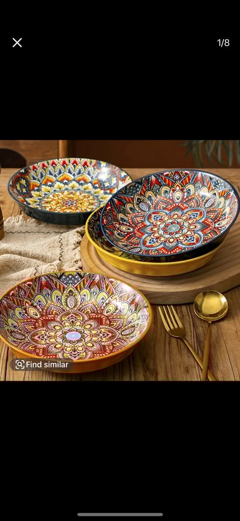 image for Brand new 4 bohemian plates 