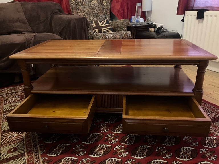 image for Wooden Rectangular Coffee Table