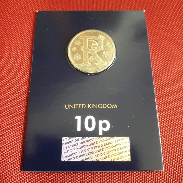 A-Z 10p R : Robin 2018 BUnc Alphabet coin