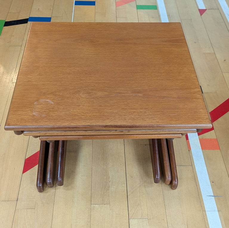Portwood 1970s Retro Vintage Teak Nesting Tables