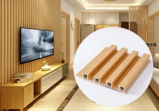 image for  - WPC Wood Effect Slatted Wall Panels