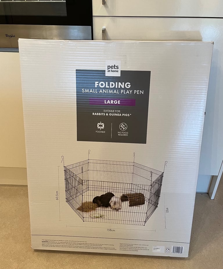 image for Boxed folding puppy/small animal play pen 