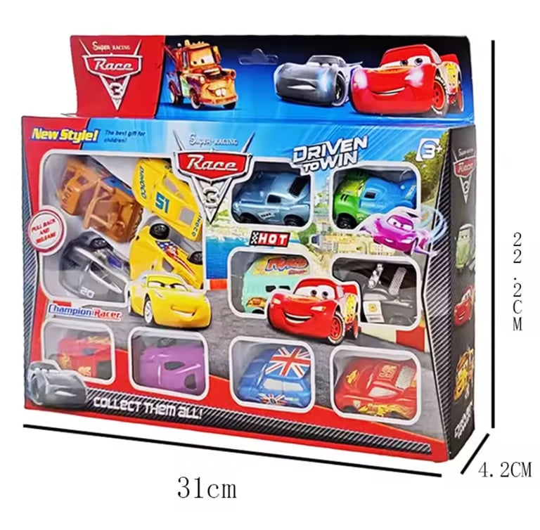 12 PCs car set for kids Disney