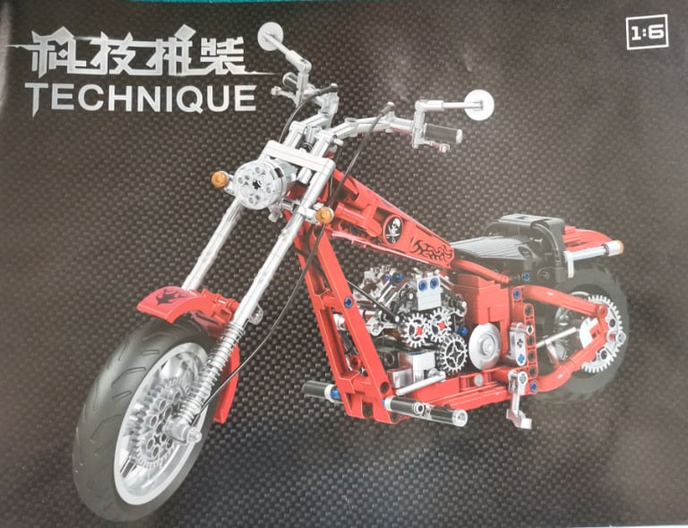 Chopper style motorcycle model 