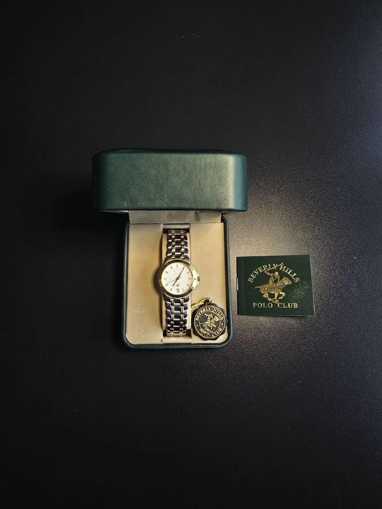 Beverly Hills Polo Club Watch Mens Gold & Silver Stainless Steel