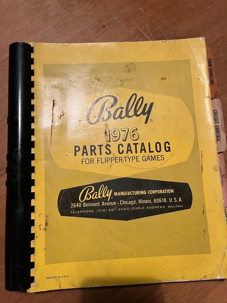 image for Bally parts catalogue