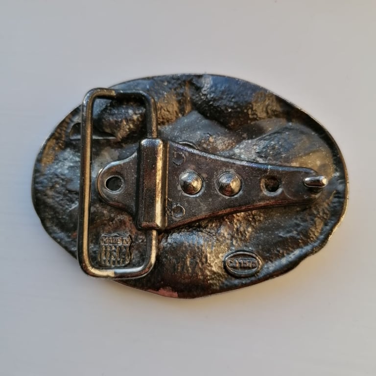 Vintage Biker Belt Buckle 