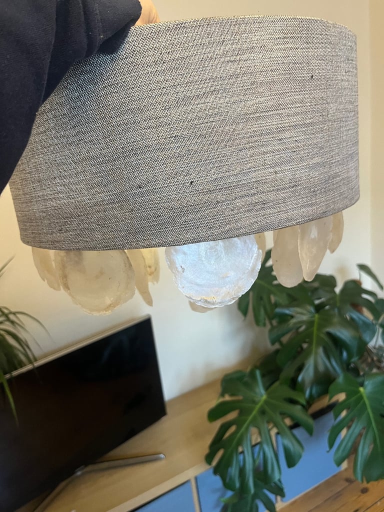 image for Stunning lampshade with pearl accents 
