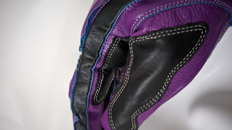 Motorcycle Leather Racing Gloves - Valentino Rossi VR46 MotoGP Leather Gloves