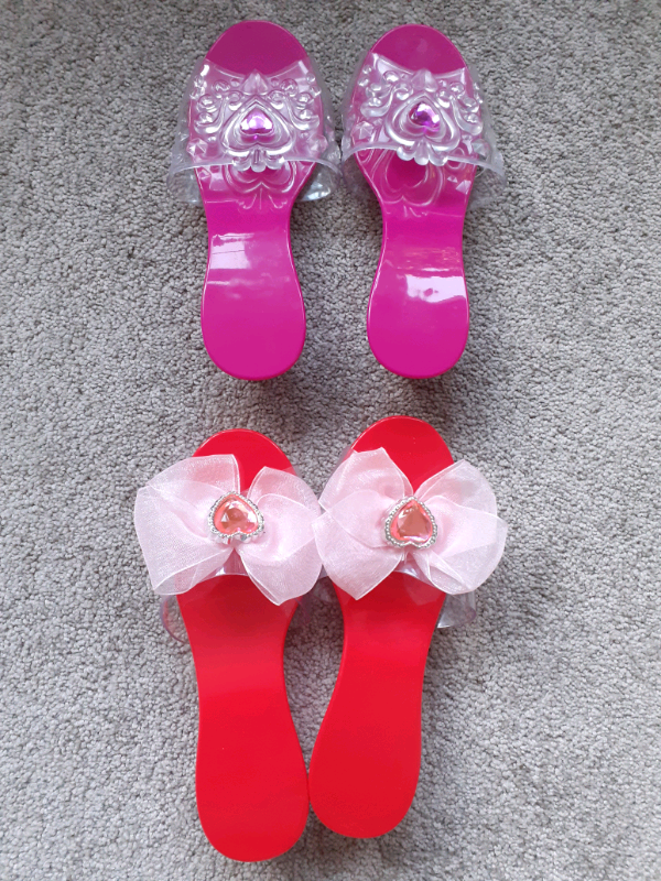 Plastic princess shoes dress up