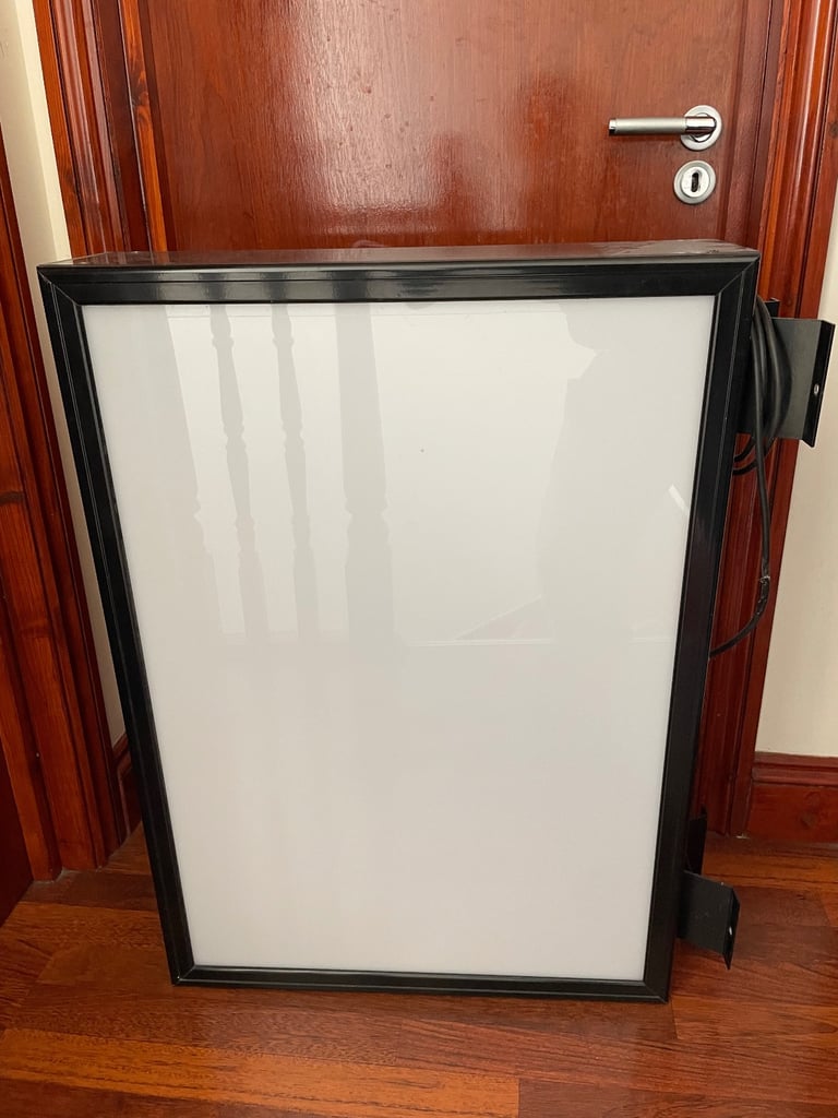 image for Double sided black powdered coated aluminium outdoor light box