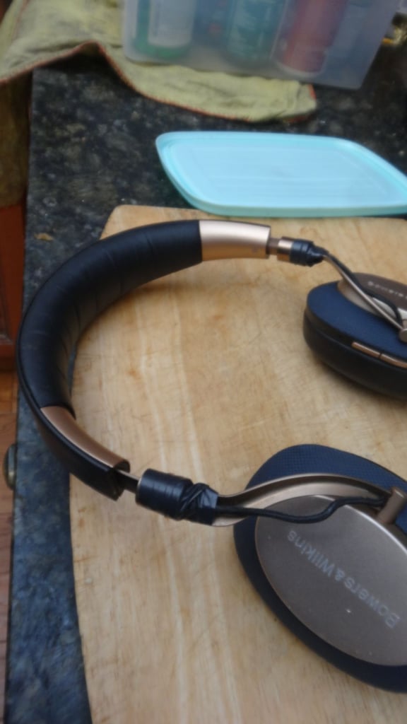 image for Premium  Bowers & Wilkins PX headphones, used the ear piece was detached with the  head