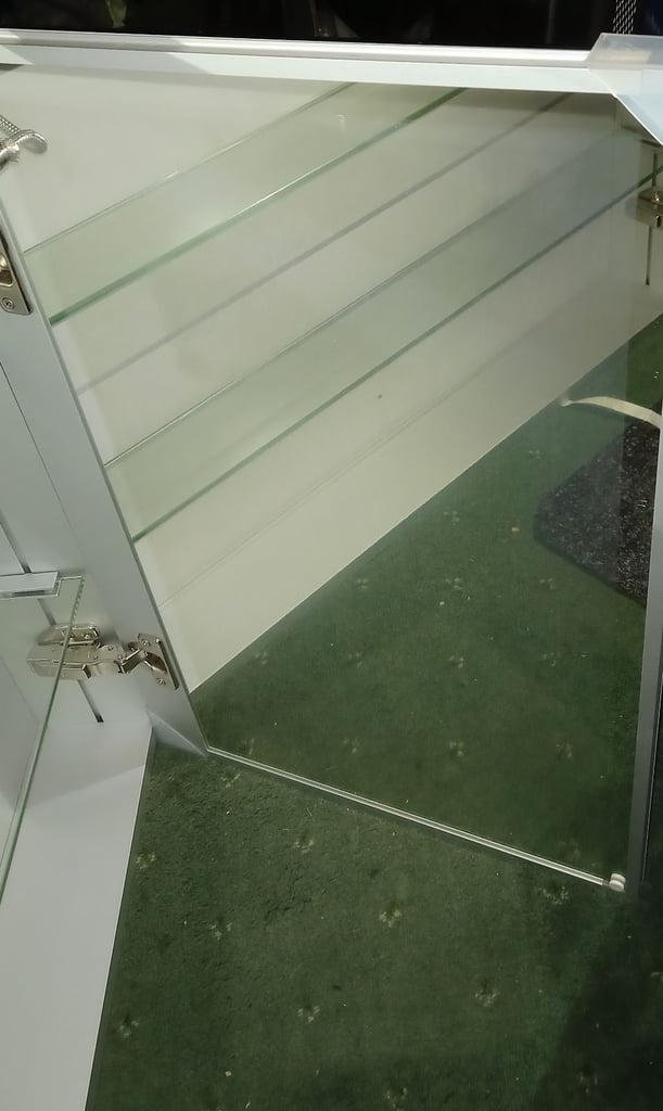 Big Mirror Door Bathroom Cabinet