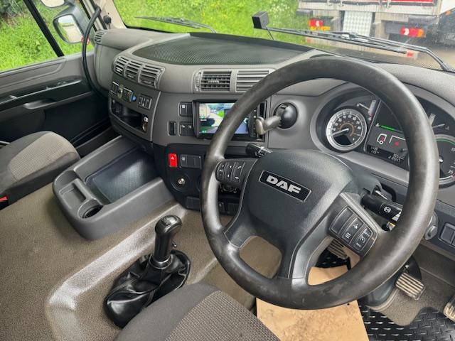 2016 66 DAF CF 330 Euro 6 sleeper cab caged drop side Hiab XS022 3 ext crane