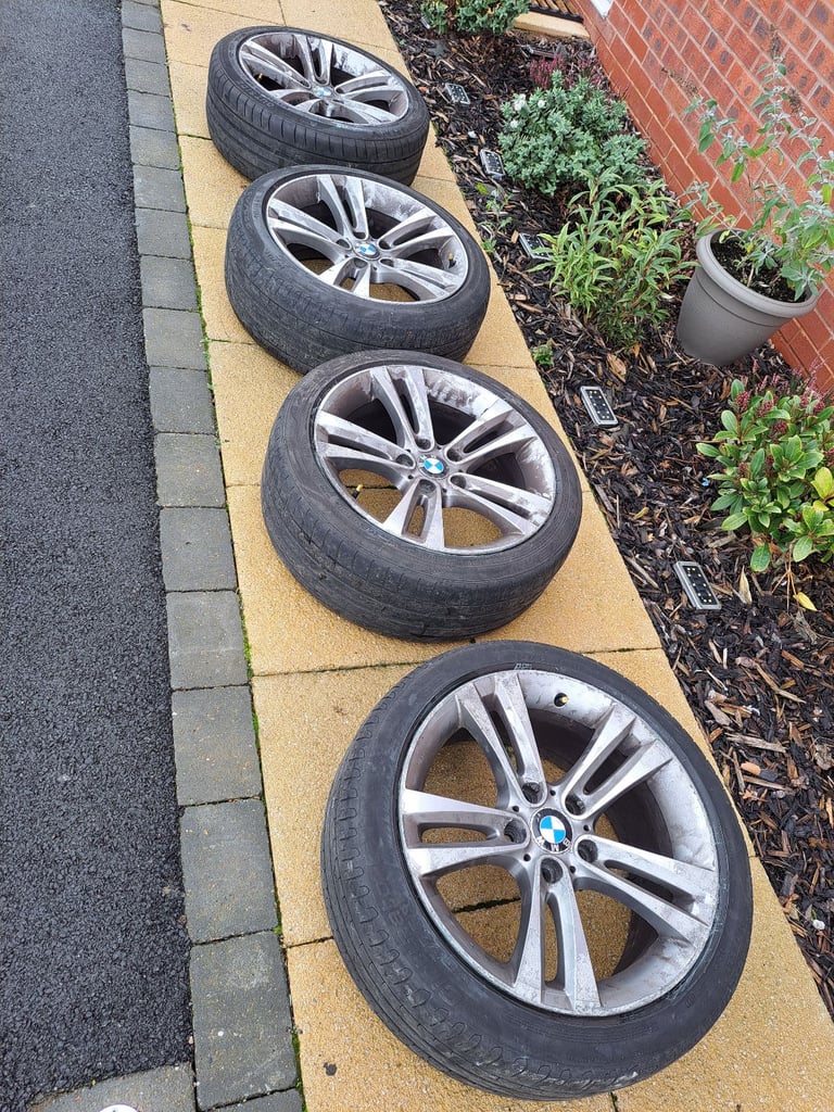 4 genuine bmw 18 inch alloys and tyres 4 series free delivery 