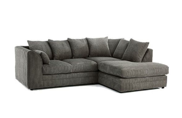 image for Brand New Dylan L Shape corner Full-Back Sofa Set in Grey Colour