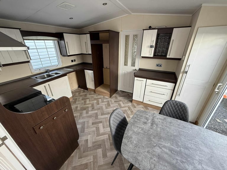 2 Bed Static Caravan - DG, CH, Patio Doors - Offsite - Private Land, Self Build