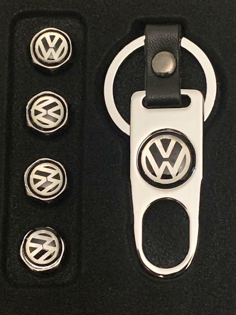VW volkswagen silver  alloy wheel tyre valve dust caps 