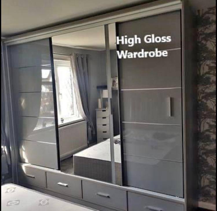 Stylish Sliding Wardrobe with Mirrors: Available in 2 or 3 Doors - Fast Delivery