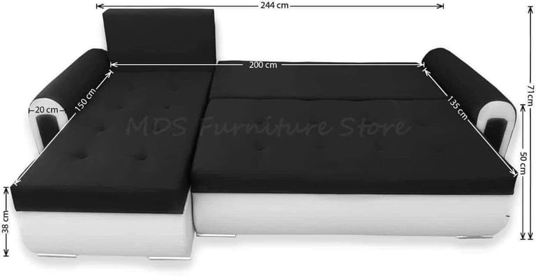 Sofa bed with storage in perfect conditions
