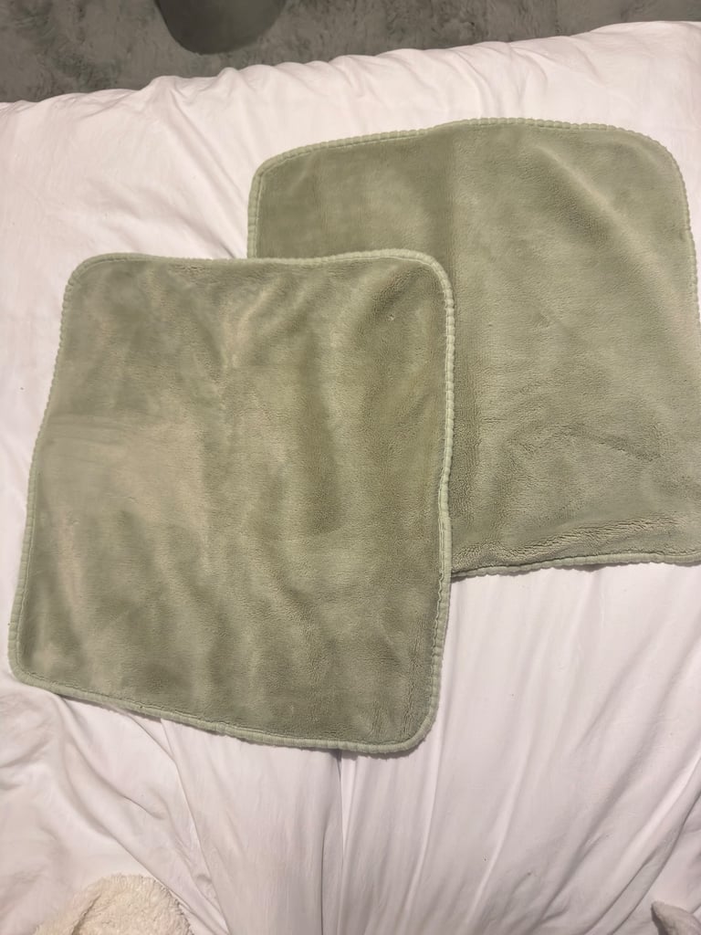2 pack green cushion covers 