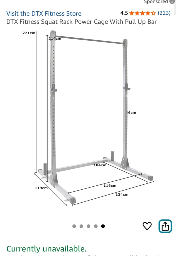 Gym set - Rack, bar, bench, weight plates & dumbells