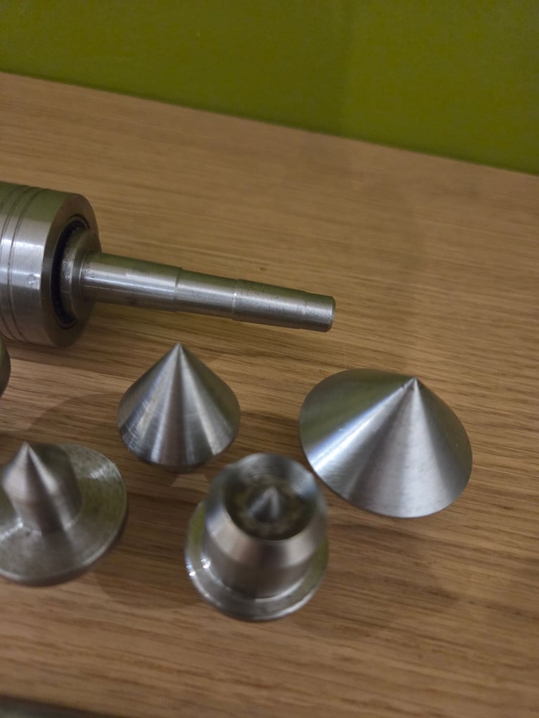 Axminster woodturning Multi-Head Live Revolving Centre & Additional Tips lathe  wood turning