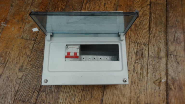 New metal clad  consumer unit with power switch