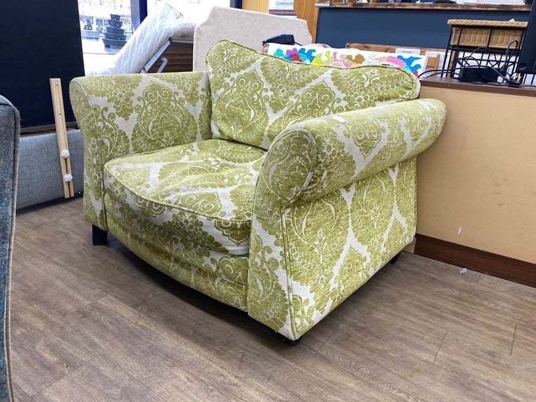 Green floral armchair | in Newcastle, Tyne and Wear | Gumtree