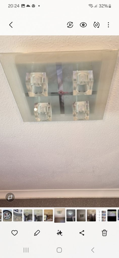 Colours ceiling lights with remote