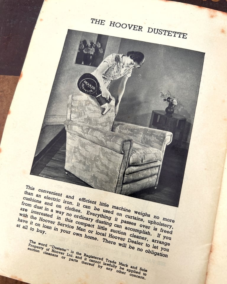 1930s Hoover Vacuum Cleaner Toolkit & Box