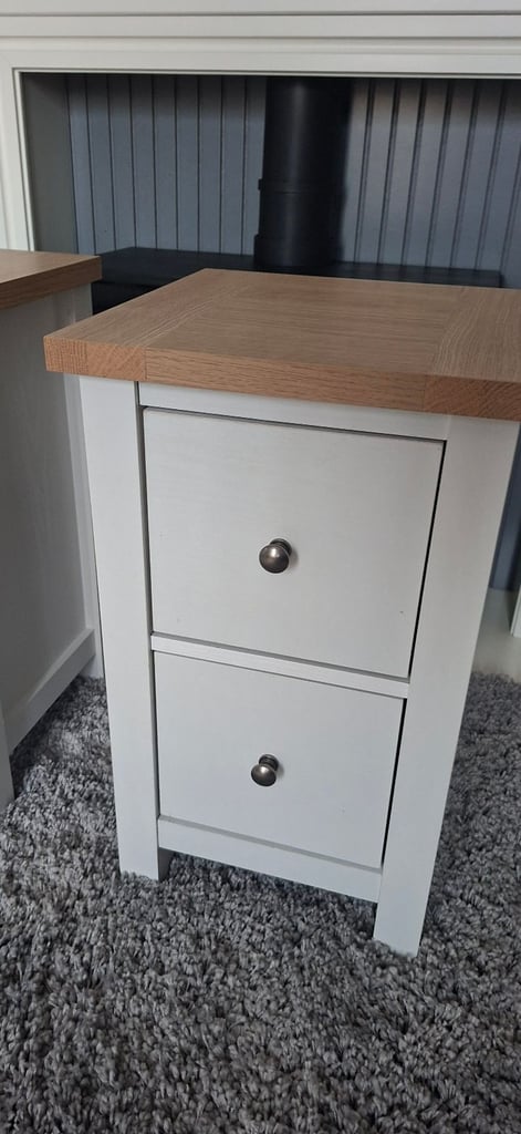 Brand New £250 Next Set Of 2x White Drawers / Bedside Cabinets 